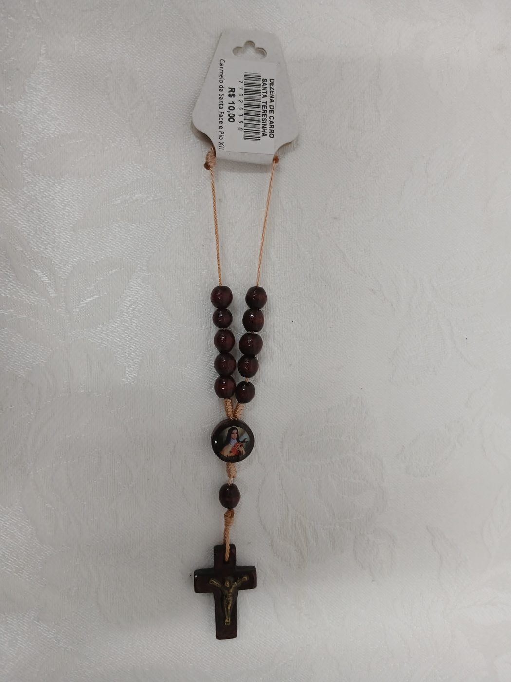 Dezena marrom com crucifixo