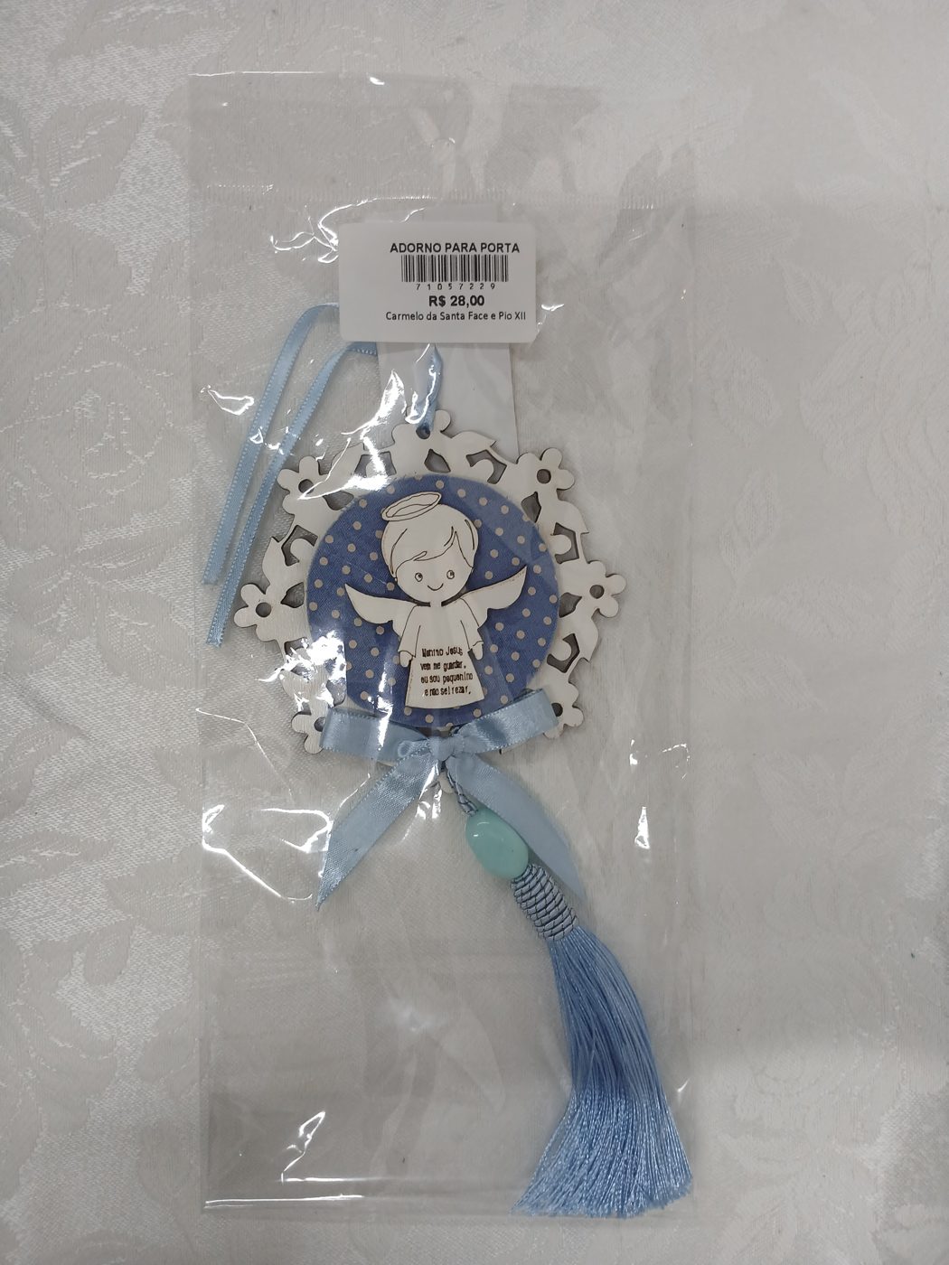 Adorno anjinho azul