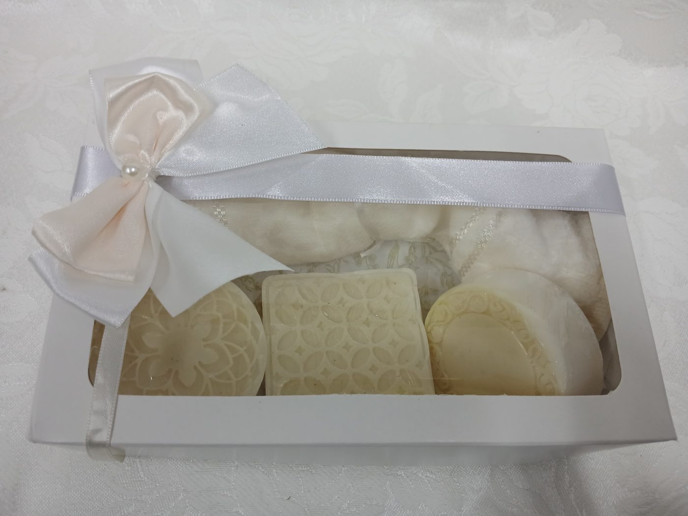 Kit sabonetes artesanais branco